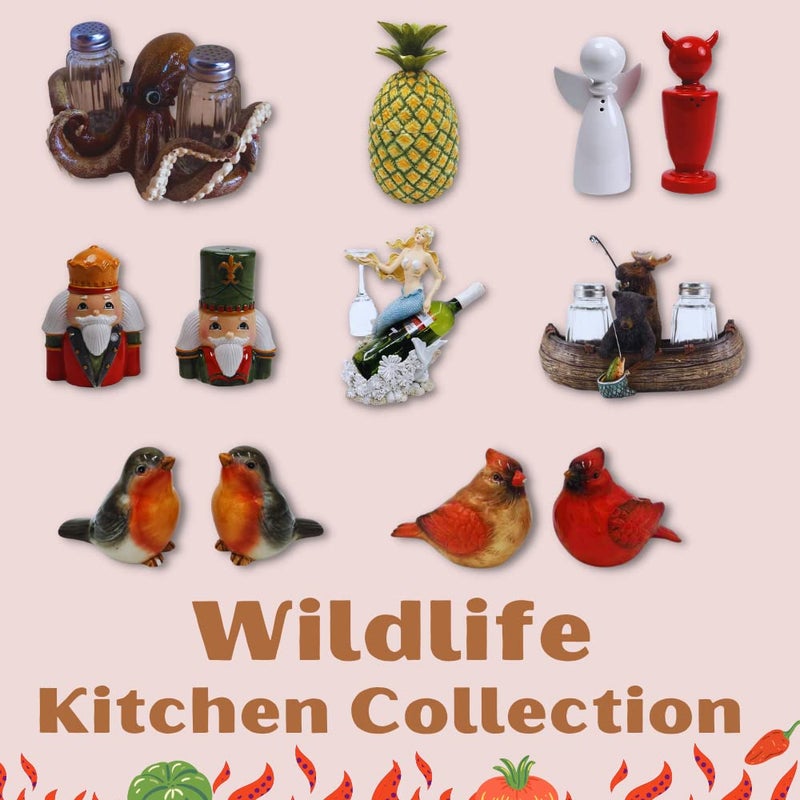 Comfy Hour Western Retro Collection 3" Octopus Salt and Pepper Bottle Holder, Polyresin - Image 3